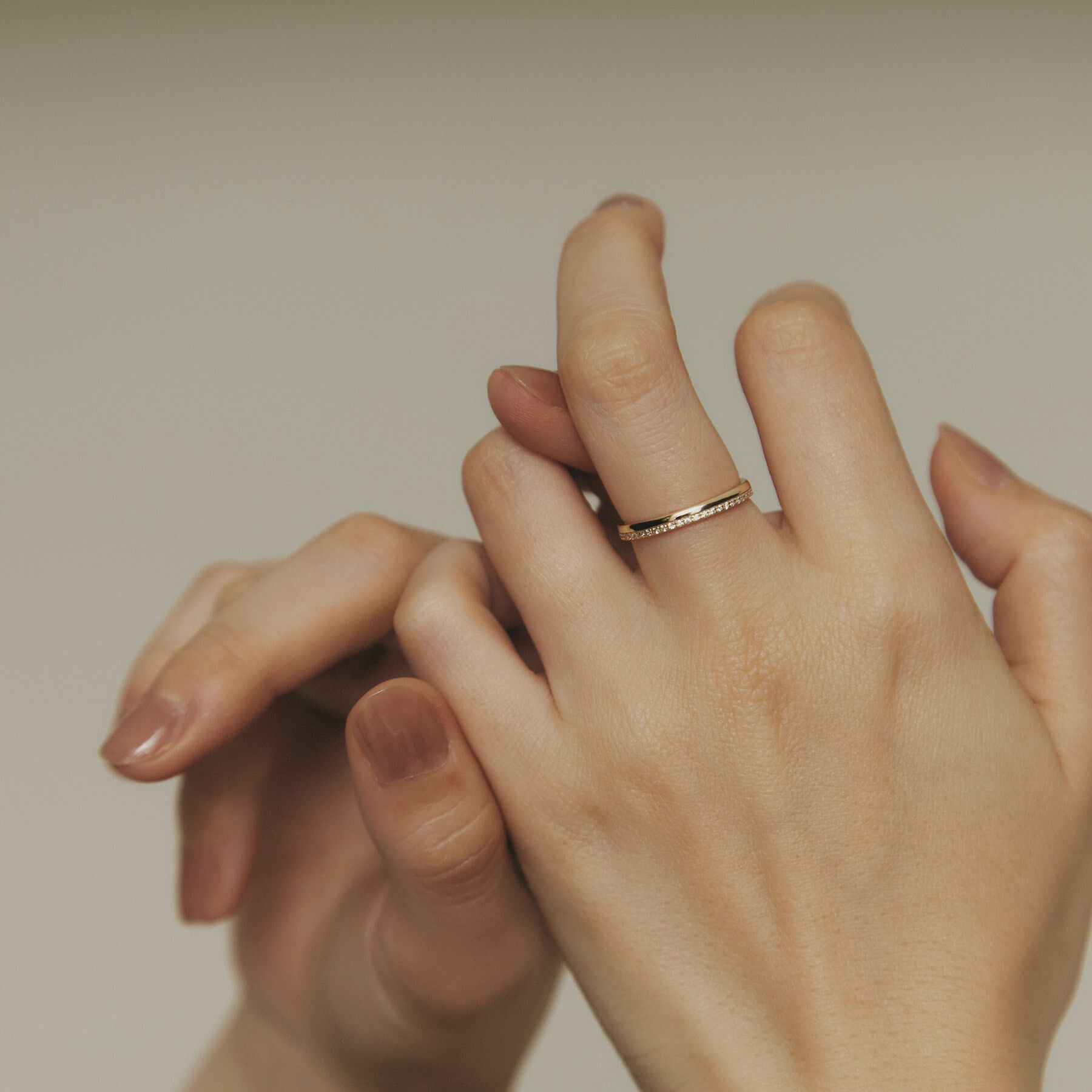 COCOSHNIK「K10ダイヤモンド セパレート リング」|リング|