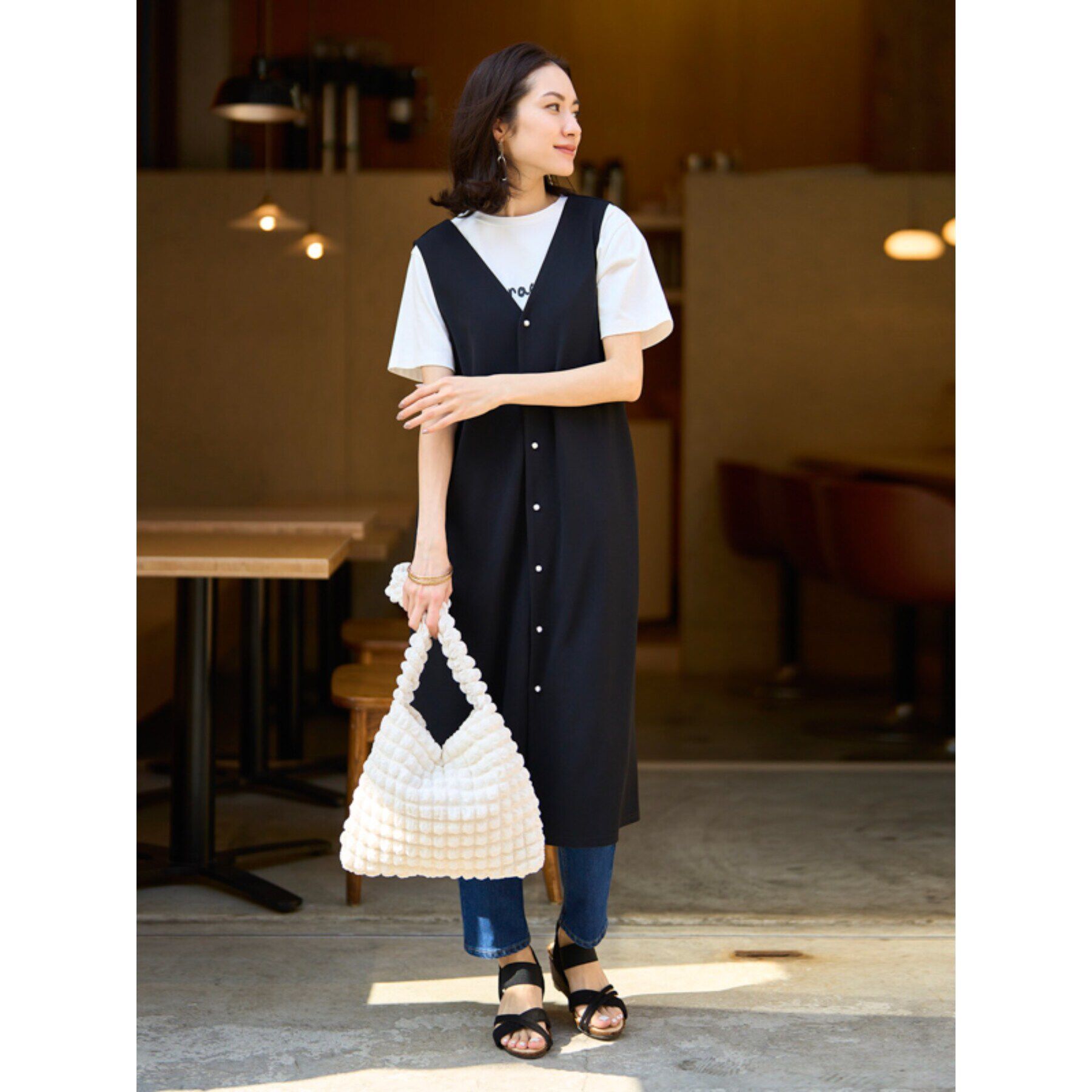 SHOO･LA･RUE「◆【累計31万足/シューダル】片手ではける ラウンドクロスサンダル」|サンダル|