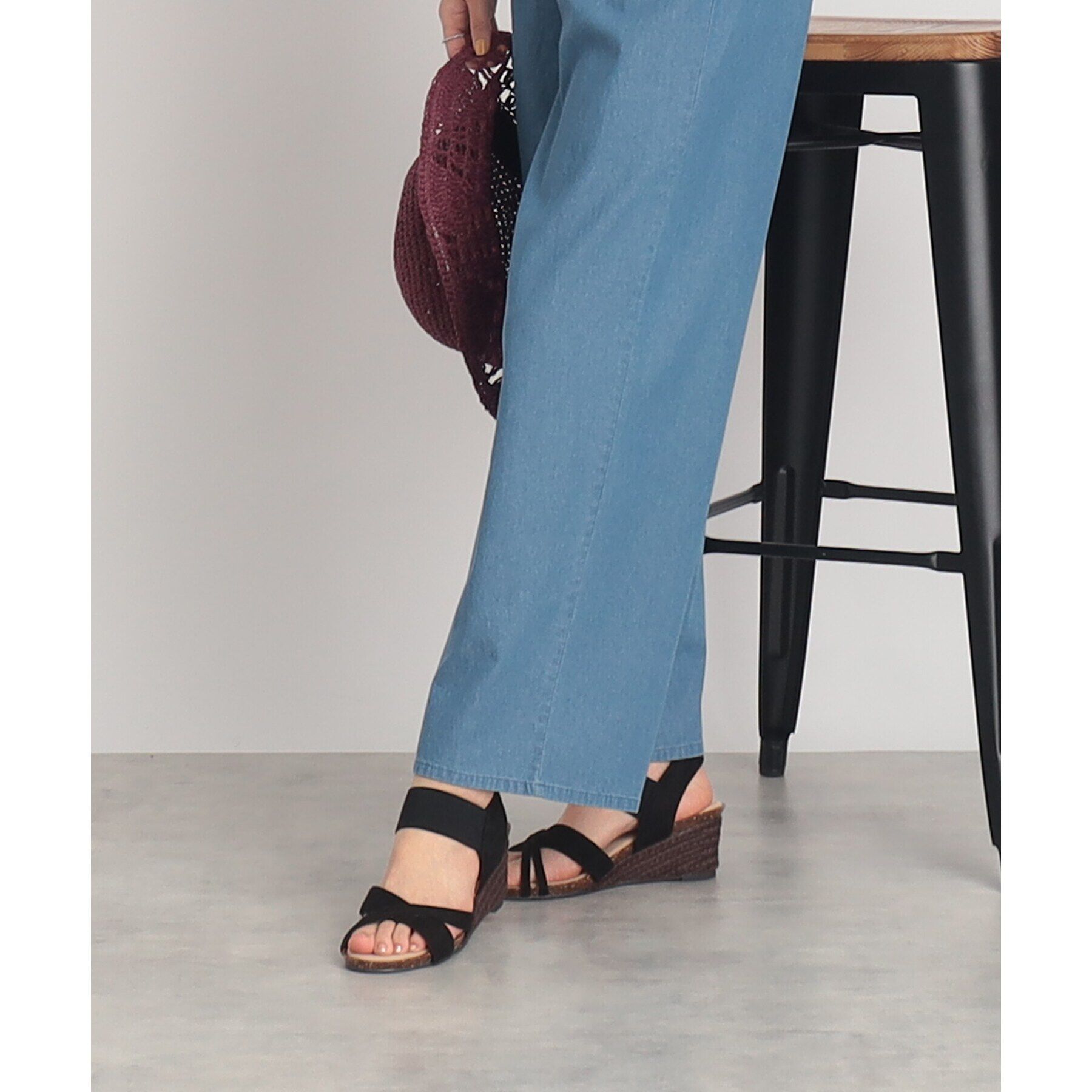 SHOO･LA･RUE「◆【累計31万足/シューダル】片手ではける ラウンドクロスサンダル」|サンダル|