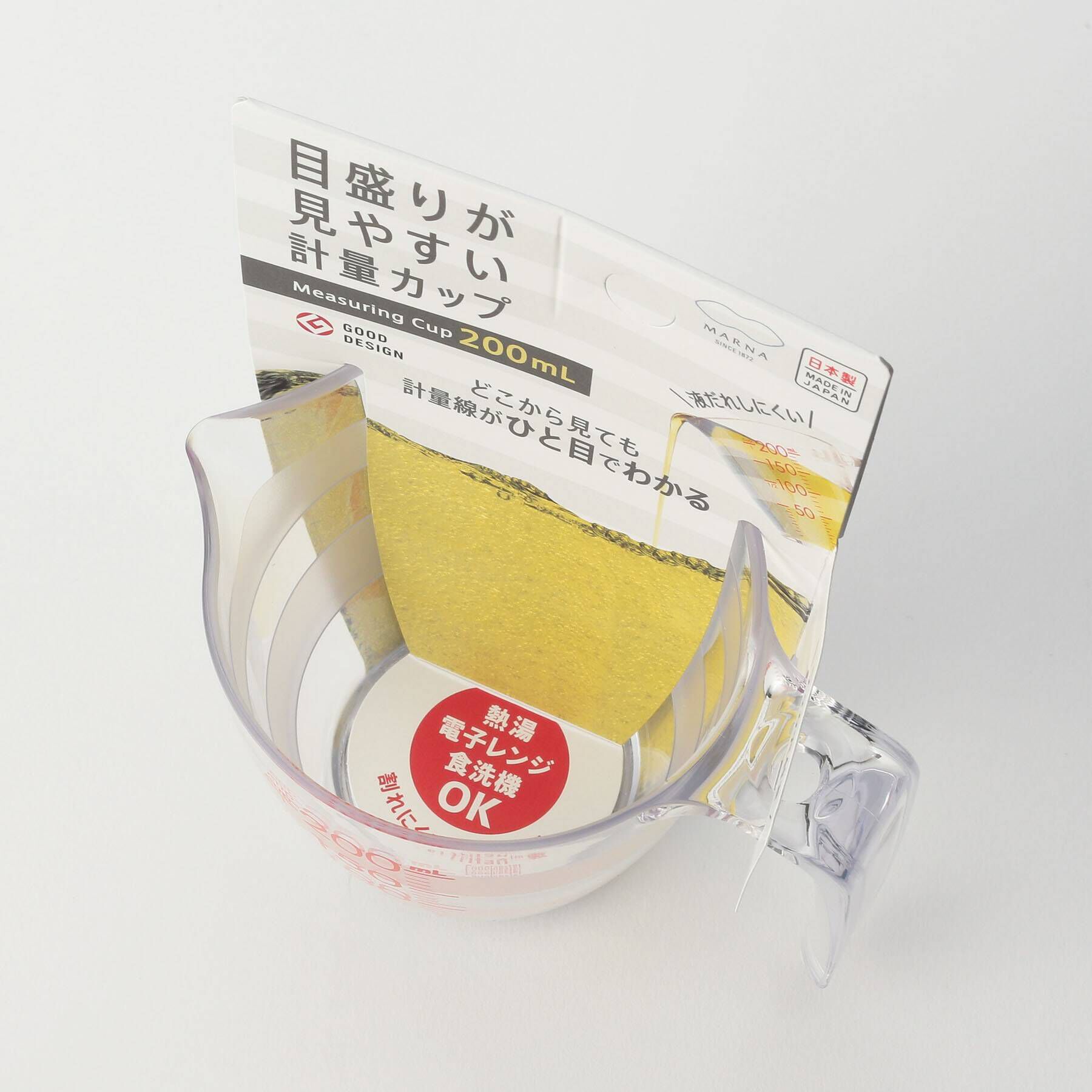 212 KITCHEN STORE「目盛りが見やすい計量カップ 200ml クリア ＜marna マーナ＞」|食器・キッチングッズ|
