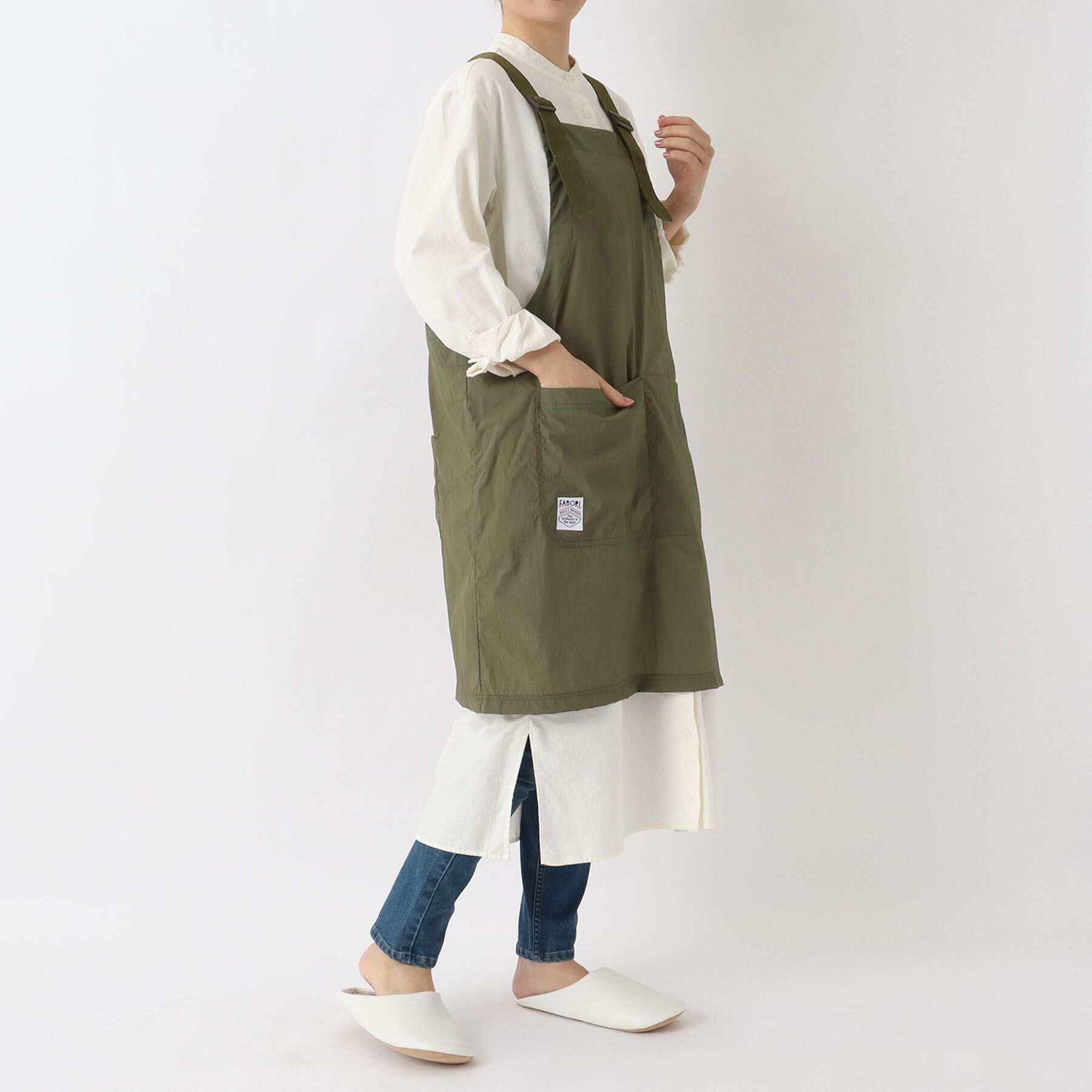 212 KITCHEN STORE「極軽撥水エプロン キテミテ ミドリ ＜FABORI ファボリ＞」|食器・キッチングッズ|