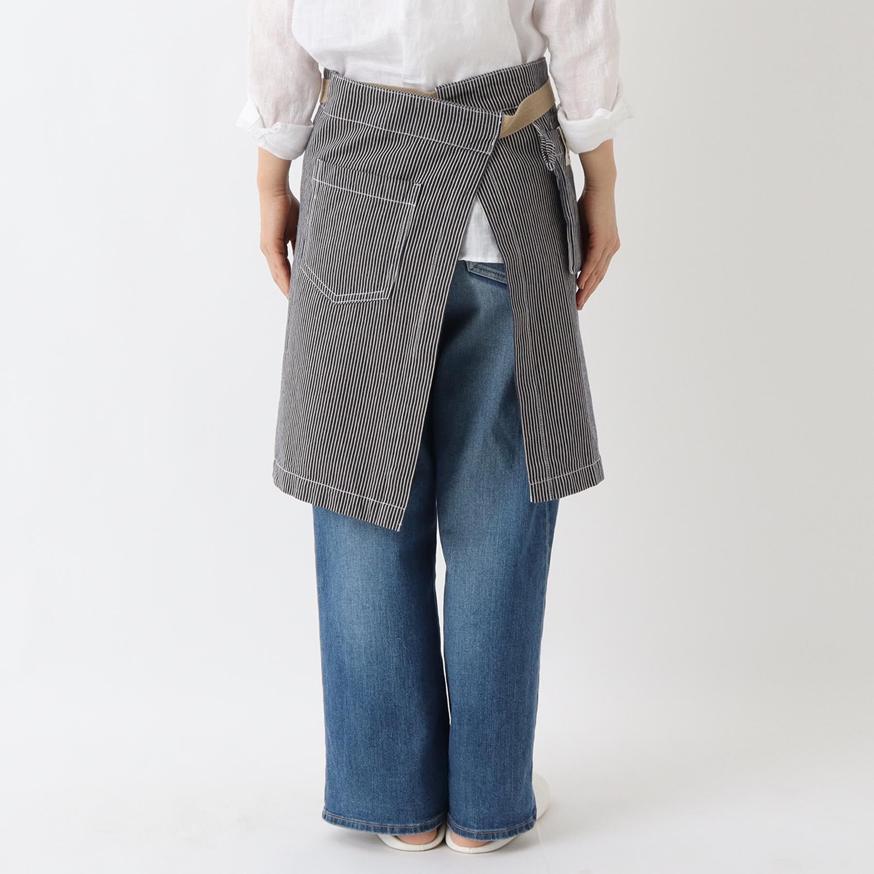 212 KITCHEN STORE「ショートギャルソンエプロン ヒッコリー」|食器・キッチングッズ|