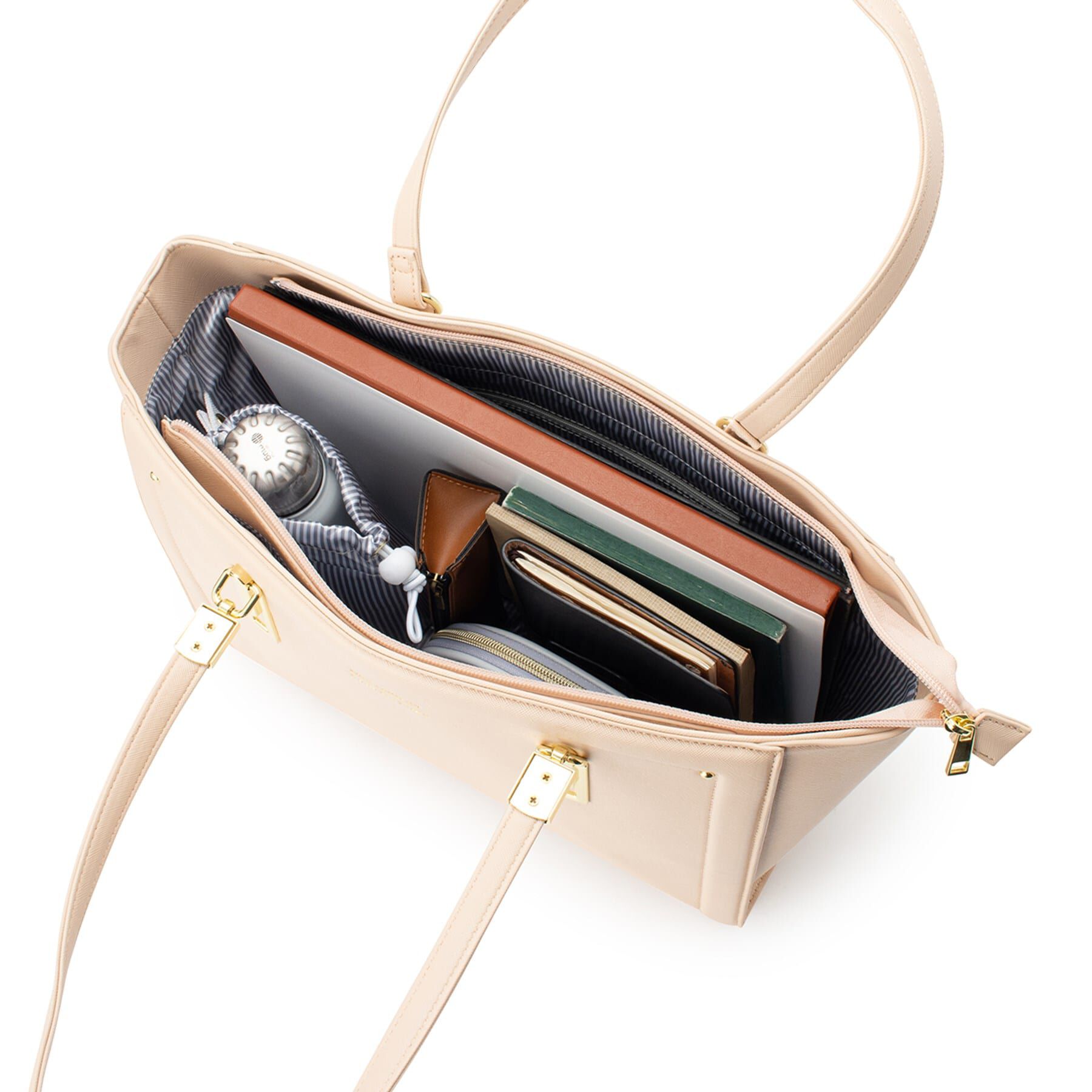 Ober Tashe「ロゴ型押し3層トート」|トートバッグ|