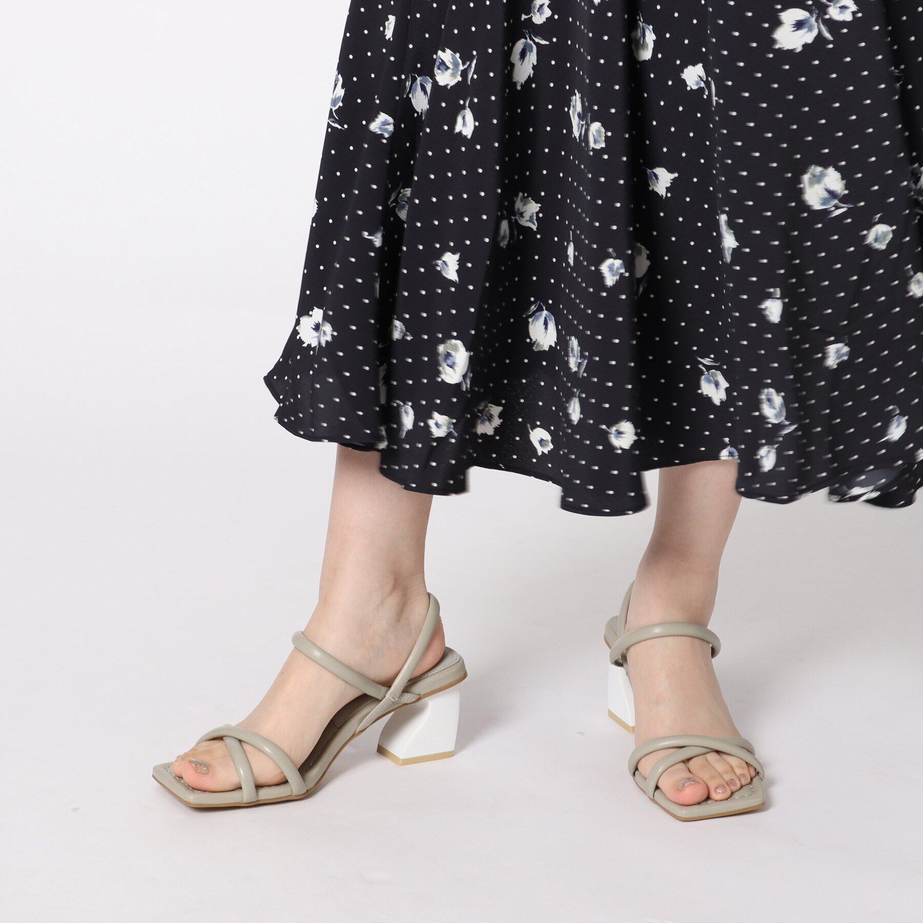 ESPERANZA「デザインブロックヒールサンダル」|サンダル|