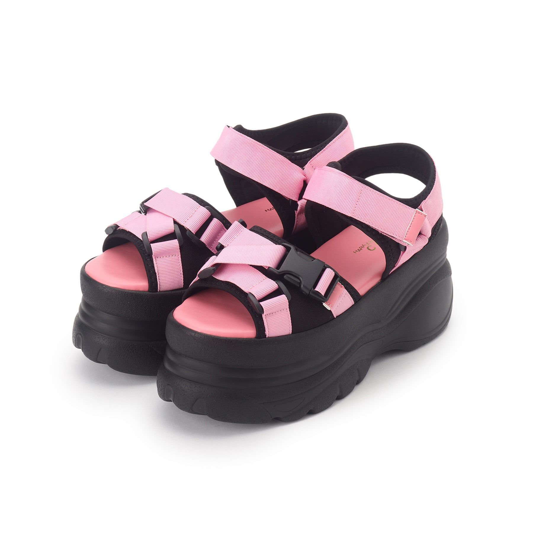 csT&P「厚底ベルト付きスポサン」|サンダル|ﾋﾟﾝｸ(072)