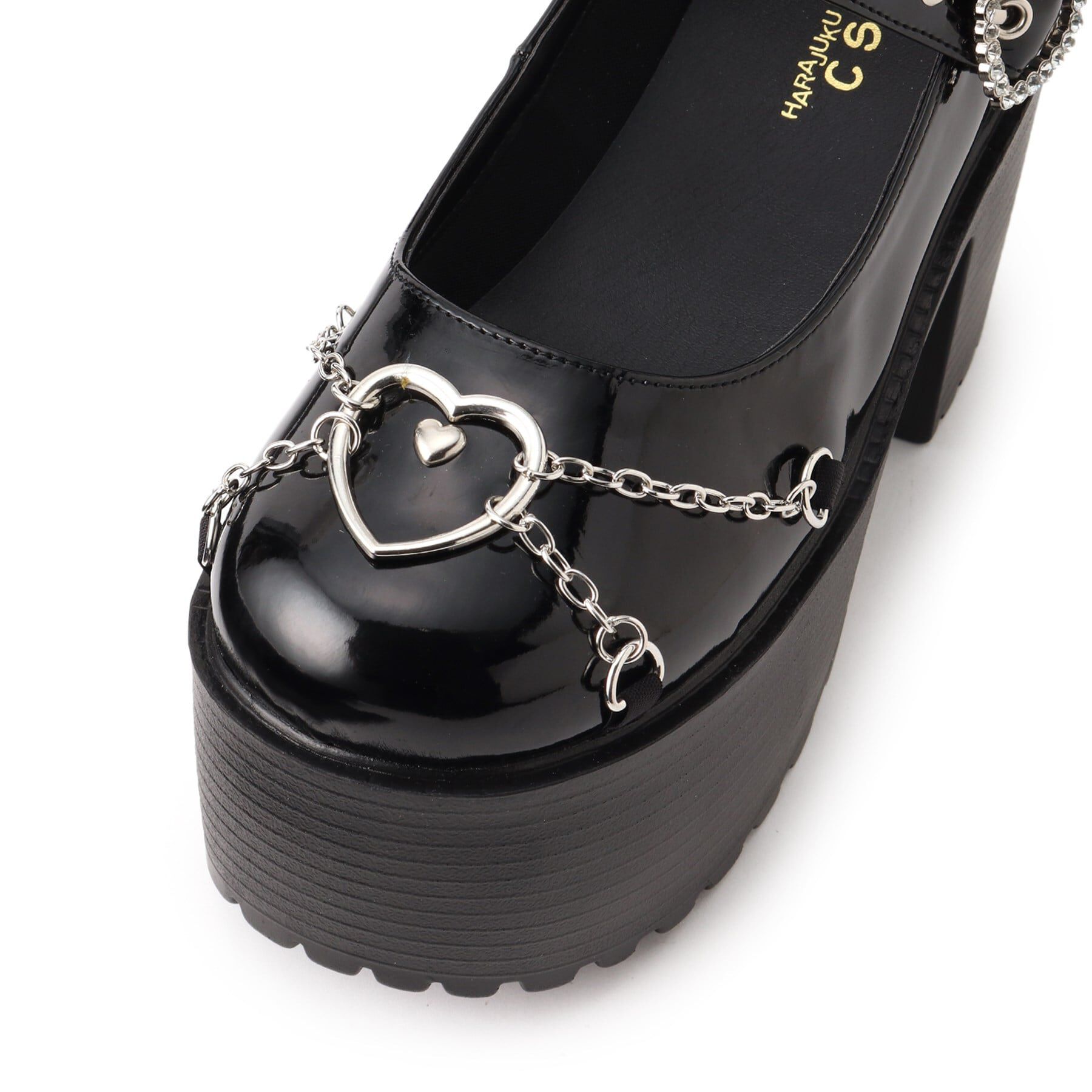csT&P「厚底ハート付きチェーンパンプス 24SS」|パンプス|