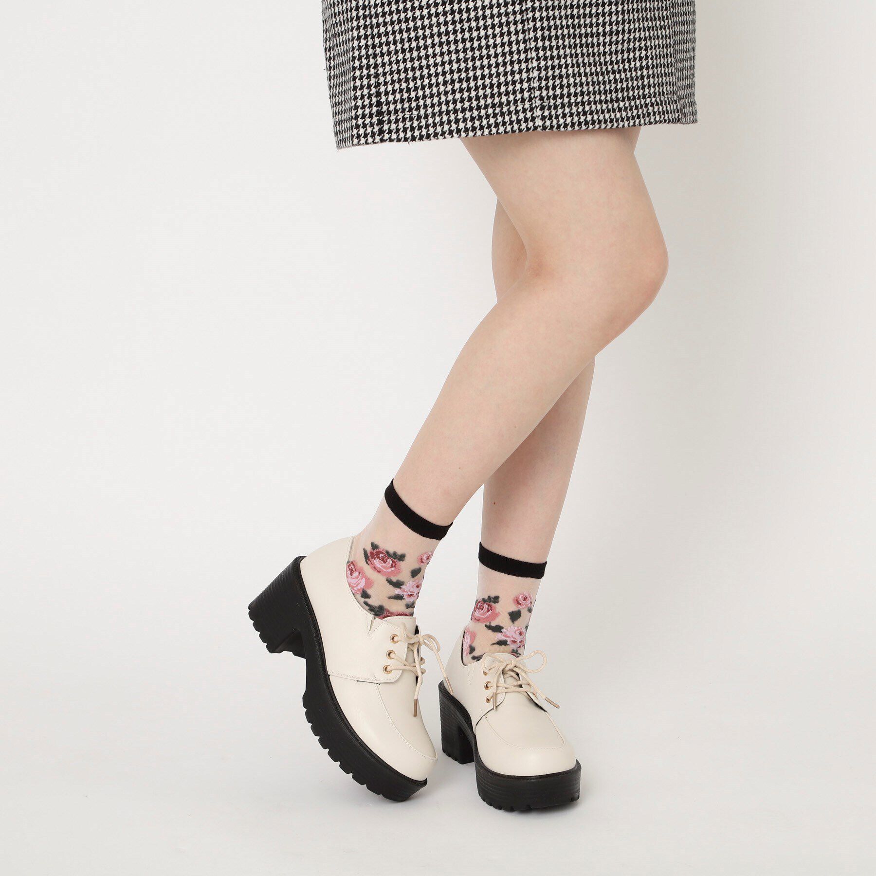 csT&P「厚底レースアップパンプス」|パンプス|