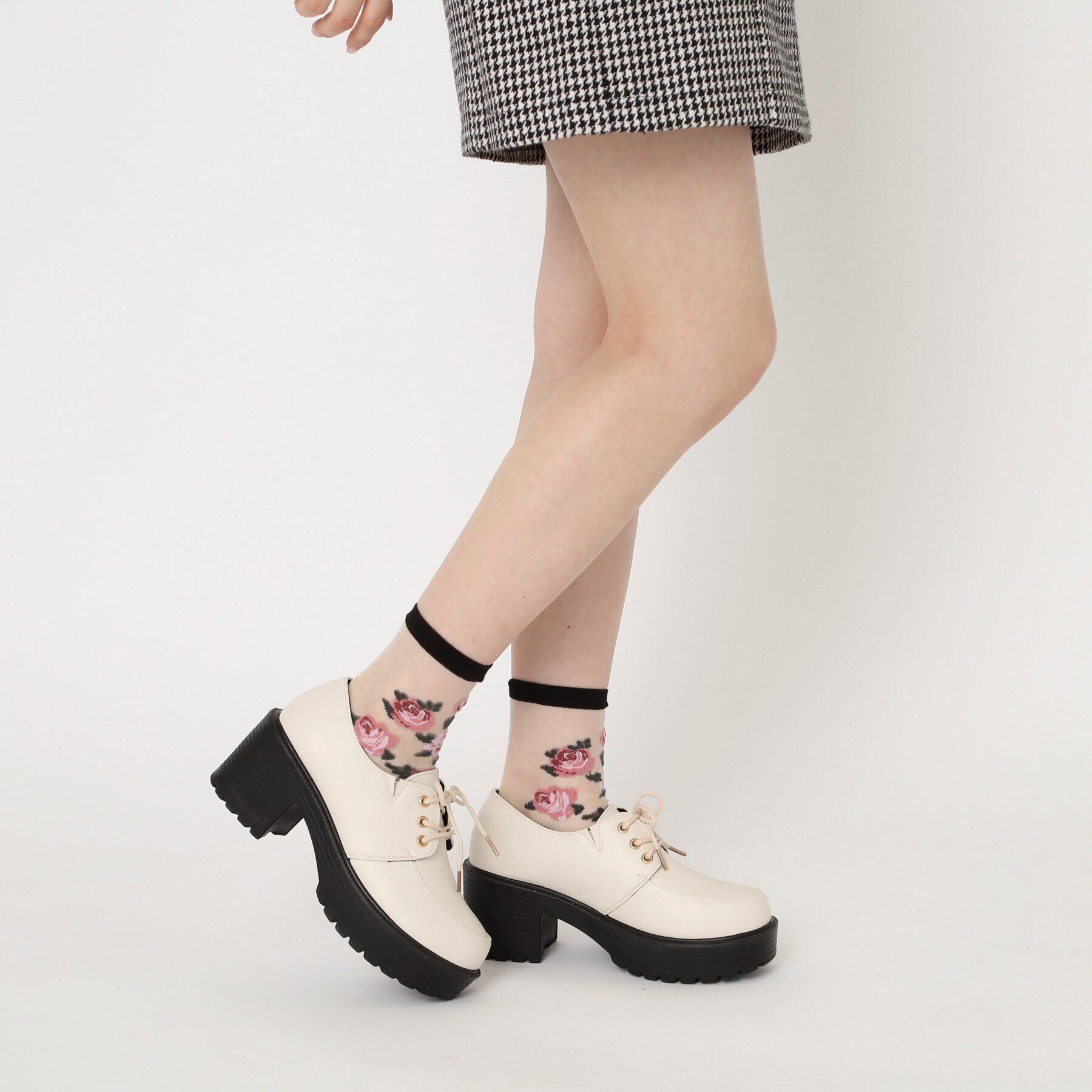 csT&P「厚底レースアップパンプス」|パンプス|