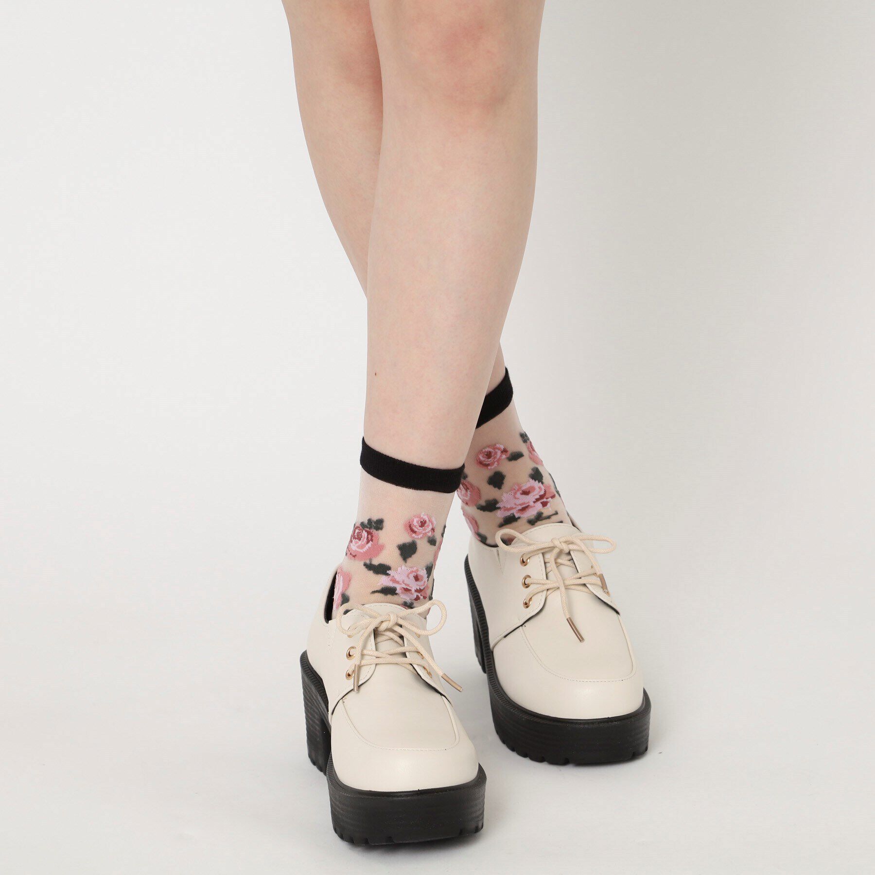 csT&P「厚底レースアップパンプス」|パンプス|