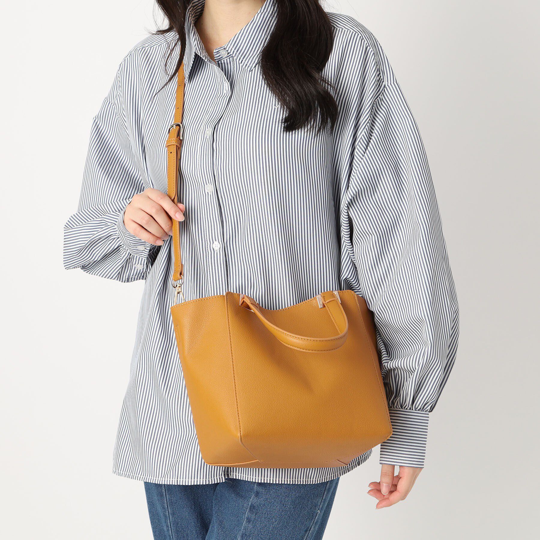 ESPERANZA「メタルアクセントハンドルトートバッグ」|トートバッグ|