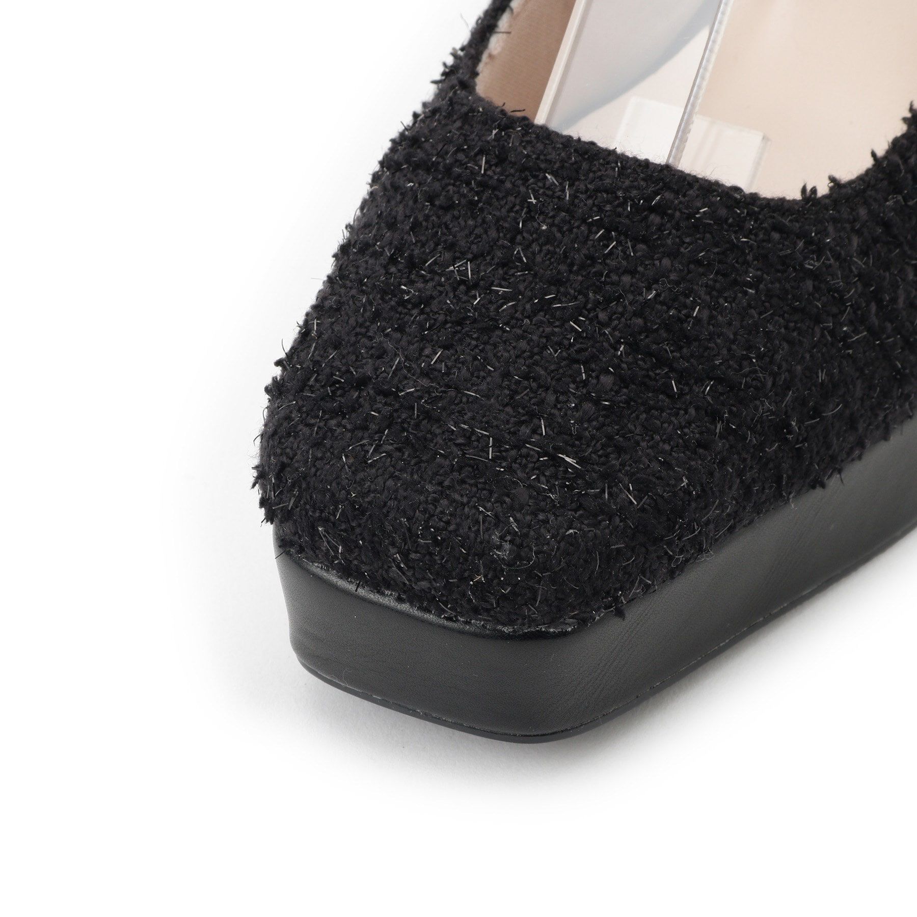 ESPERANZA「スクエアトゥダブルストラップ厚底パンプス 結婚式二次会 パーティー 25SS」|パンプス|