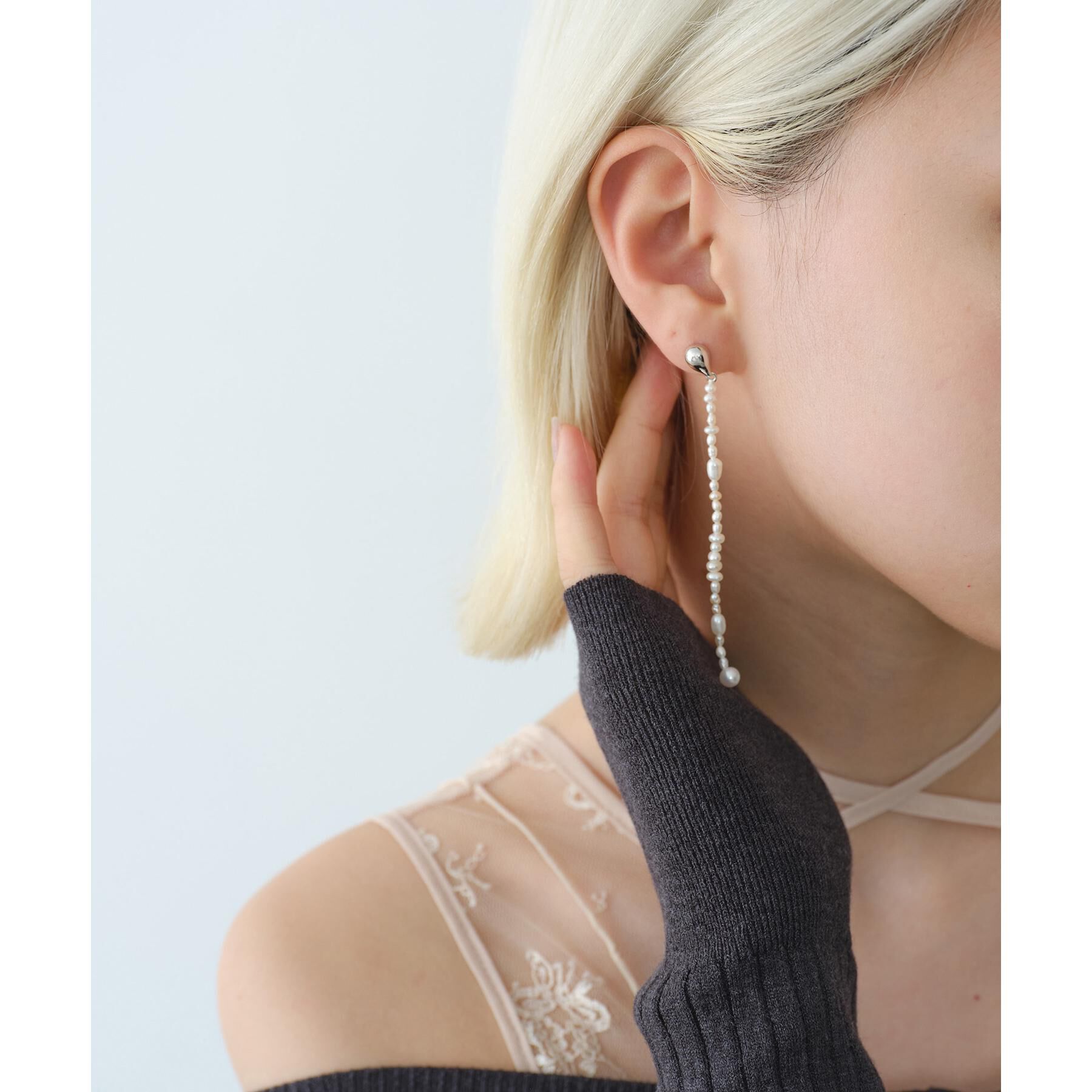 CODE A「Otiumberg．｜pearl Earrings」|ピアス|ホワイト(001)