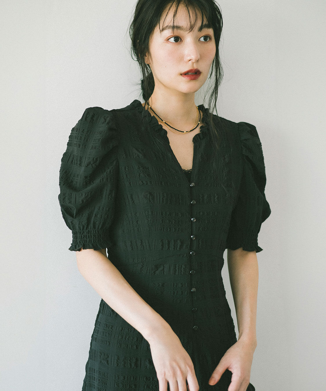 COCO DEAL「バックシャンチェックワンピース」|ワンピース|