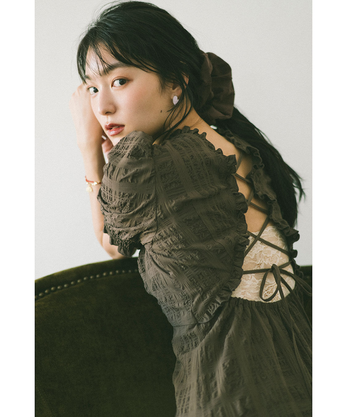 COCO DEAL「バックシャンチェックワンピース」|ワンピース|