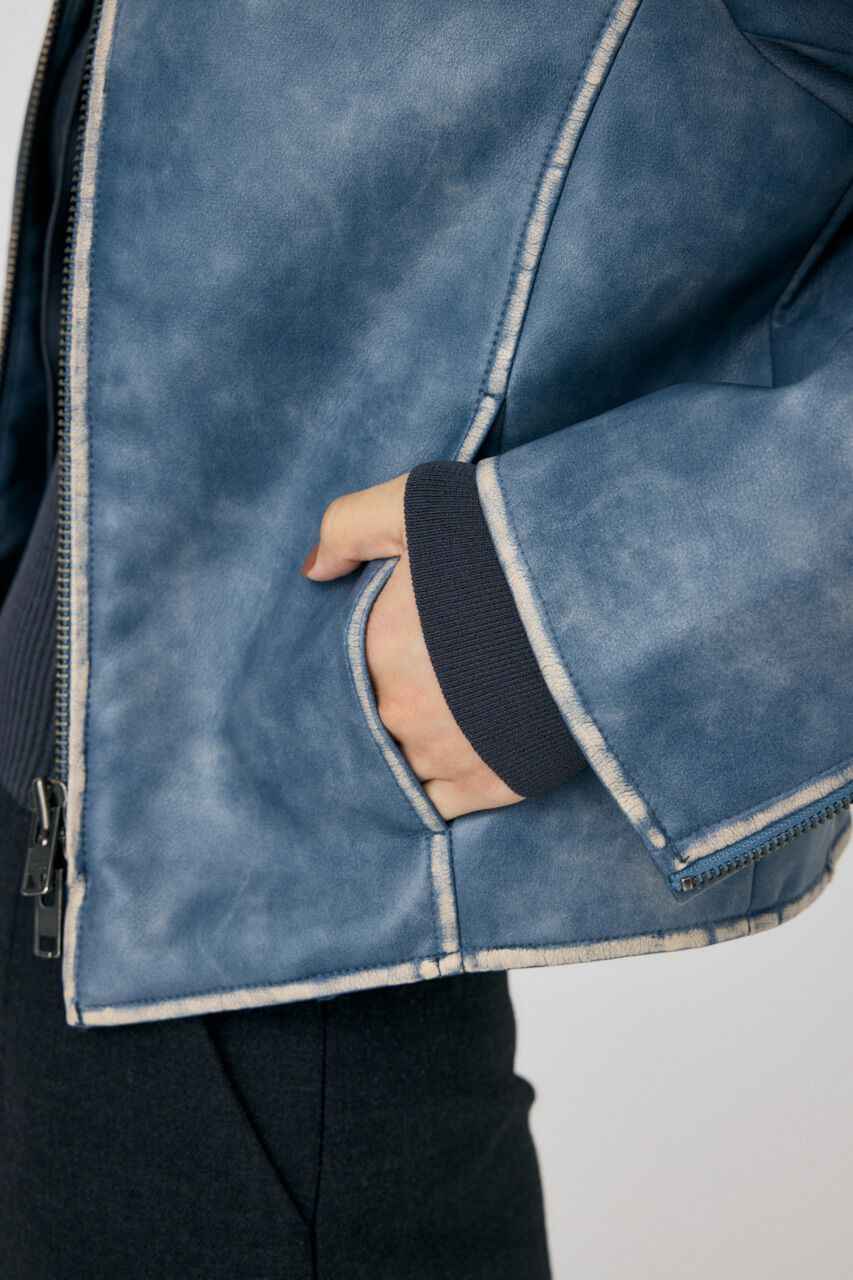 MOUSSY「FAUX LEATHER MINIMAL ジャケット」|その他|