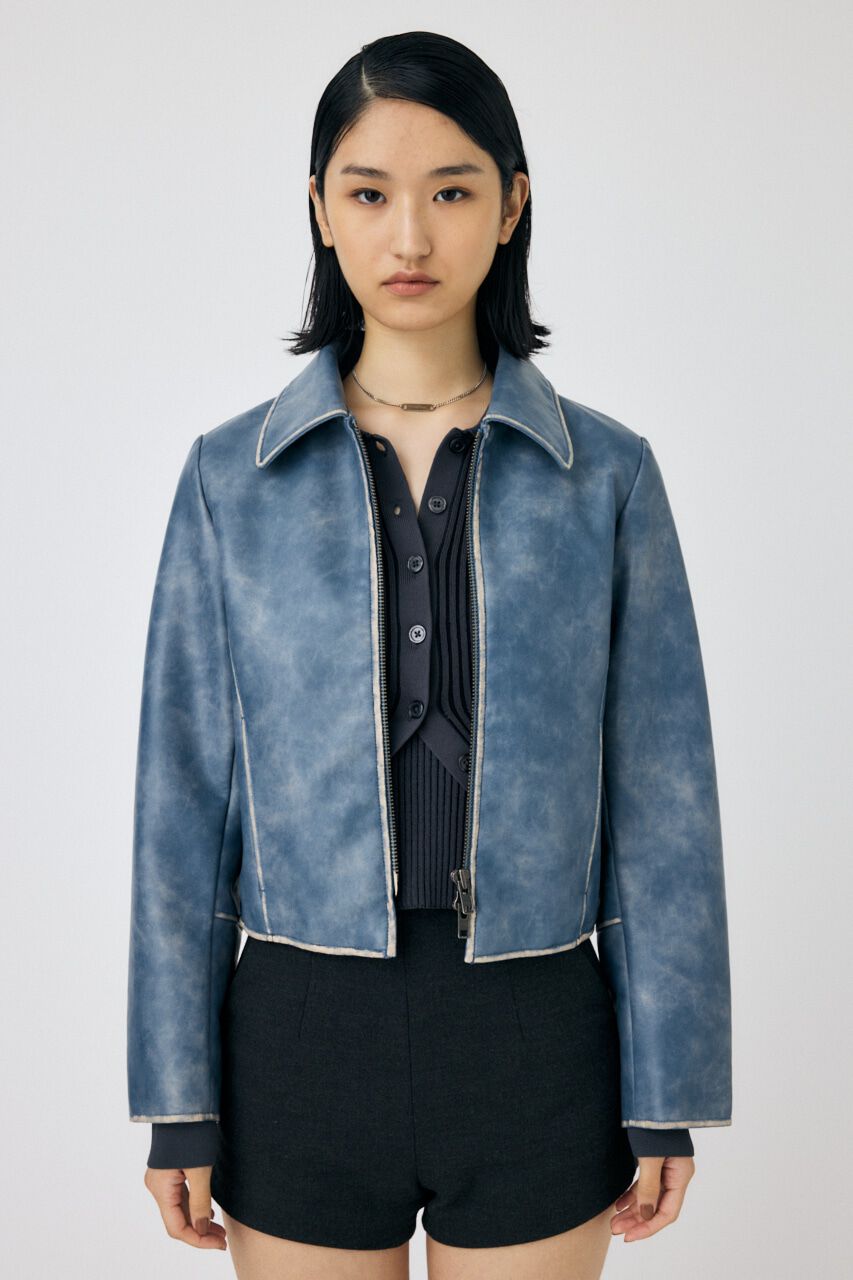 MOUSSY「FAUX LEATHER MINIMAL ジャケット」|その他|