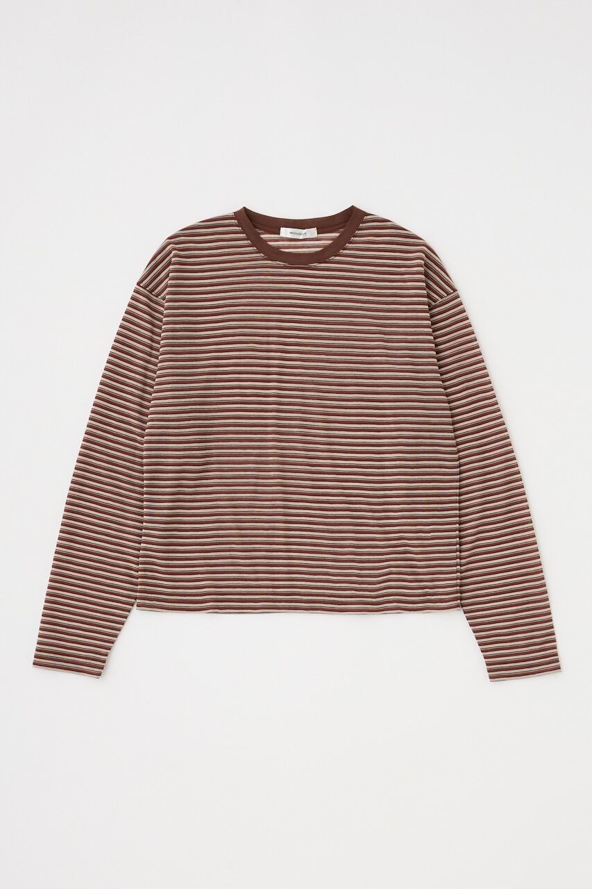 MOUSSY「SHEER BORDER ロンT」|Tシャツ・カットソー|
