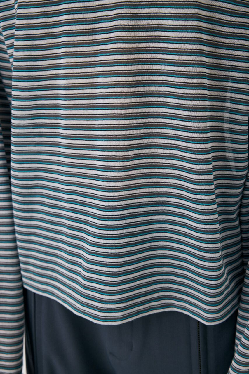 MOUSSY「SHEER BORDER ロンT」|Tシャツ・カットソー|