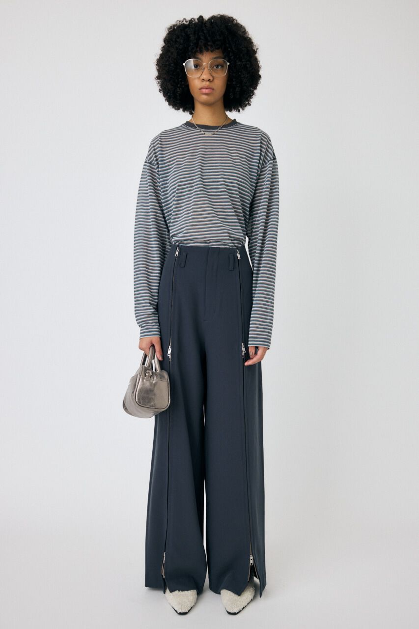 MOUSSY「SHEER BORDER ロンT」|Tシャツ・カットソー|