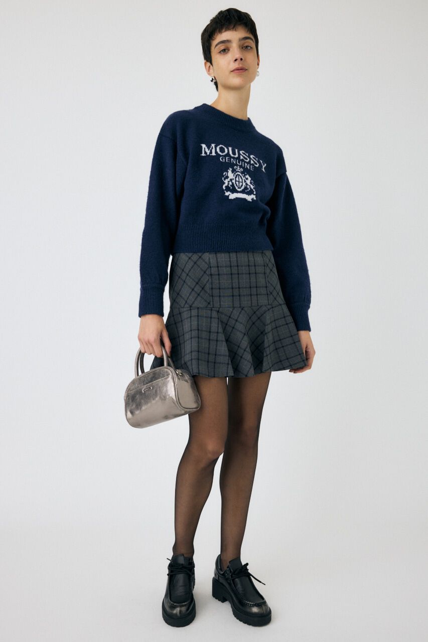 MOUSSY「RANDOM CHECK ミニスカート」|スカート|柄GRY5