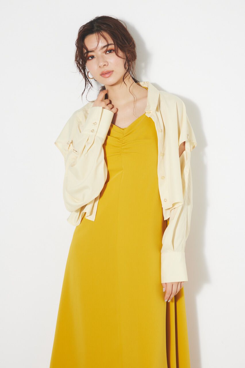 rienda「クロップドSH TOP」|シャツ・ブラウス|