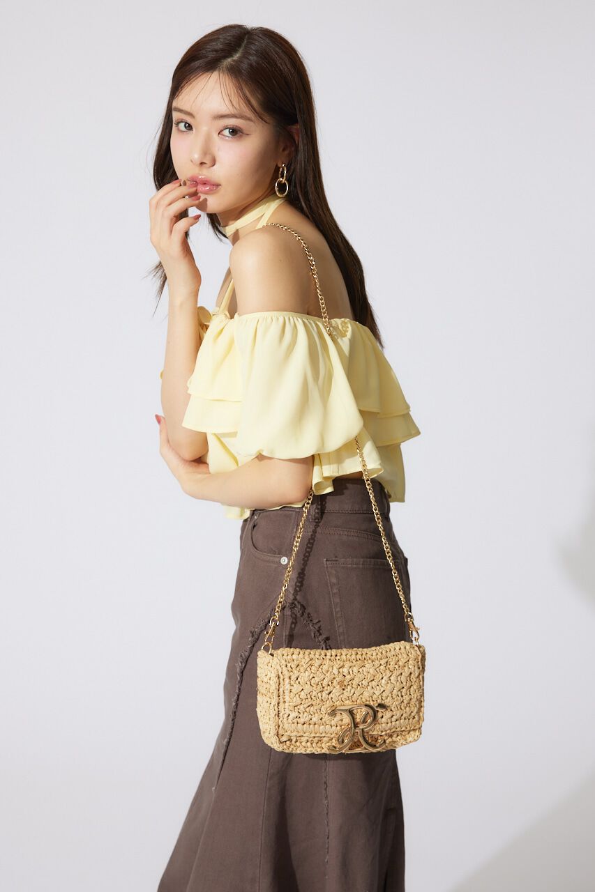 rienda「ポイントロゴレクタングルサマーバッグ」|その他|