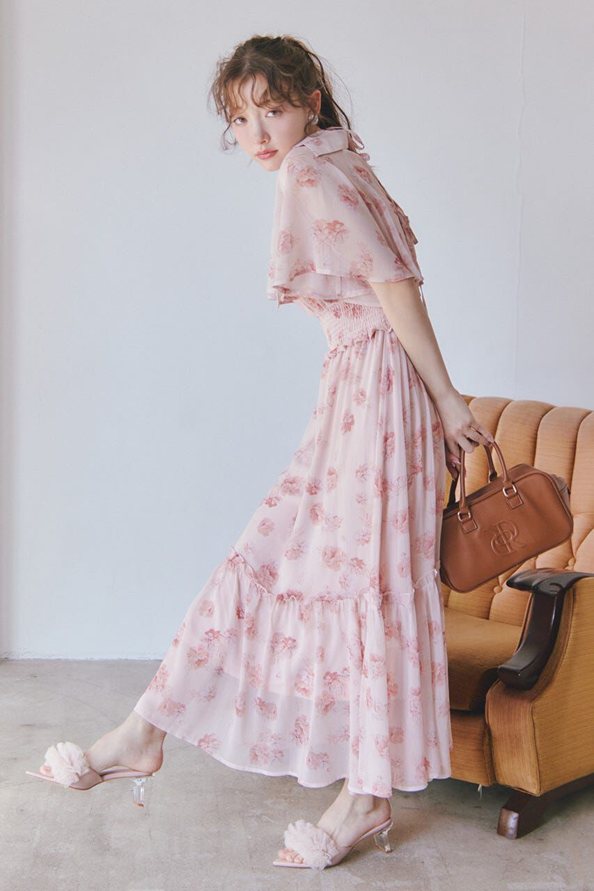 rienda「シャーリングワンピースセット」|ワンピース|PNK