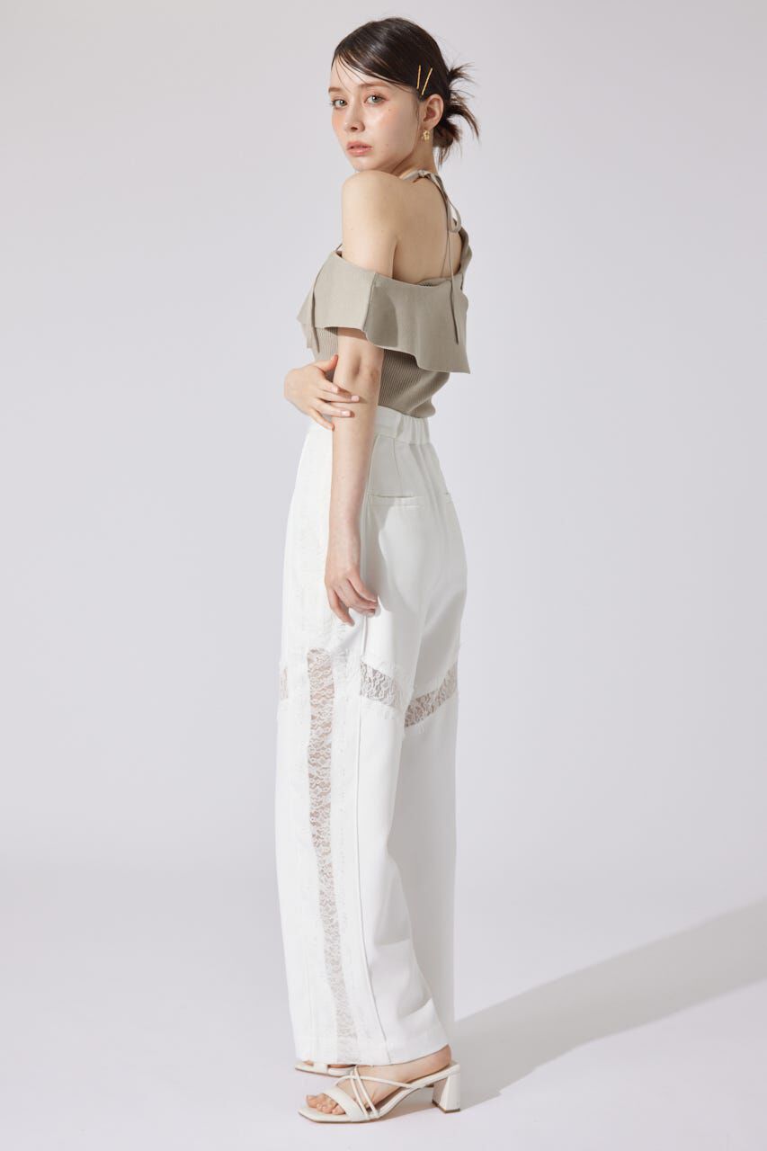 rienda「ワンショルダーニットトップス」|シャツ・ブラウス|