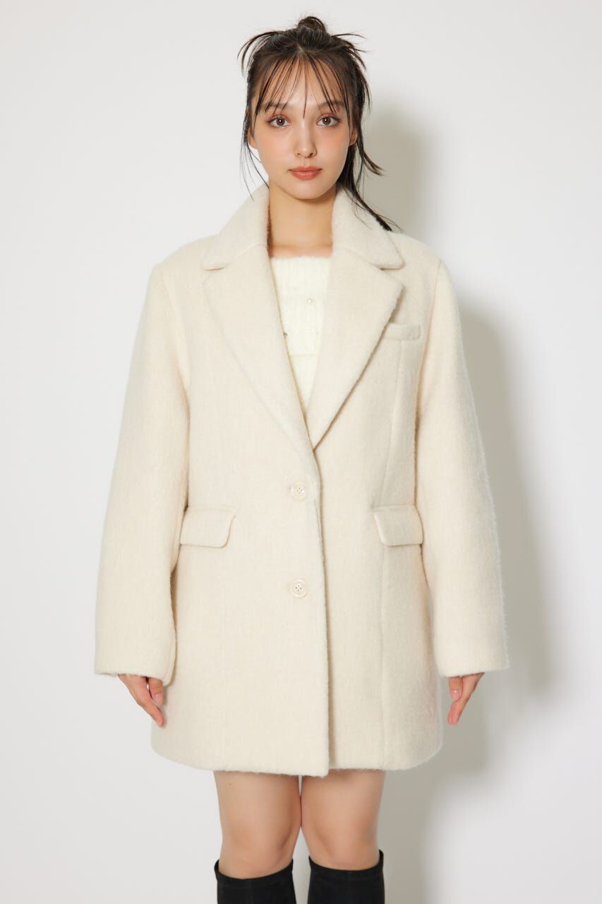 rienda「シングルシャギーテーラードジャケットコート」|その他|