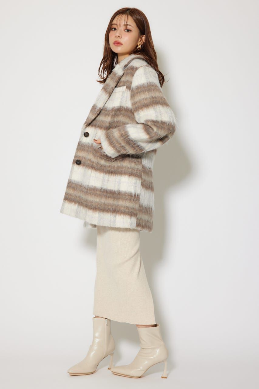 rienda「シングルシャギーテーラードジャケットコート」|その他|