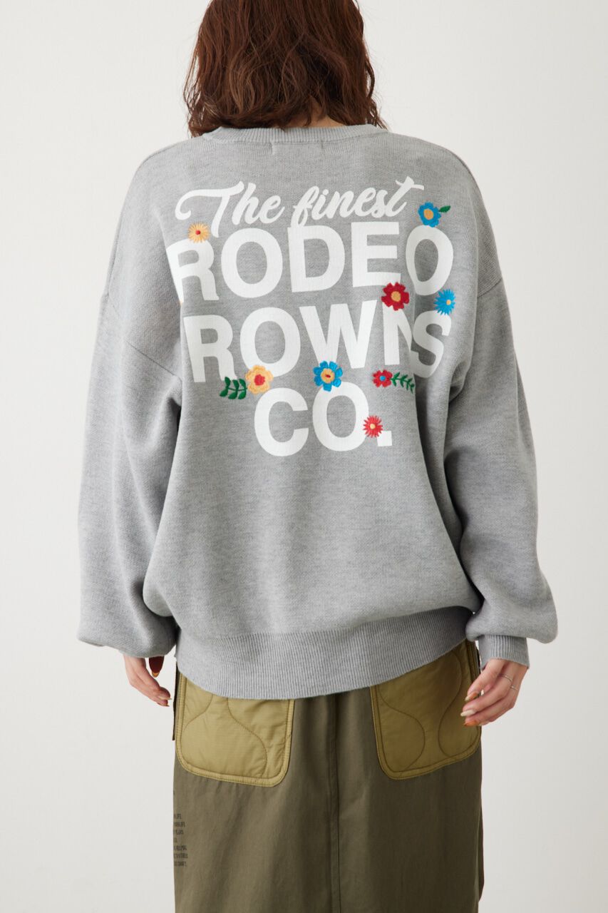 RODEO CROWNS「ブーケロゴ ニット トップス」|ニット・セーター|T.GRY