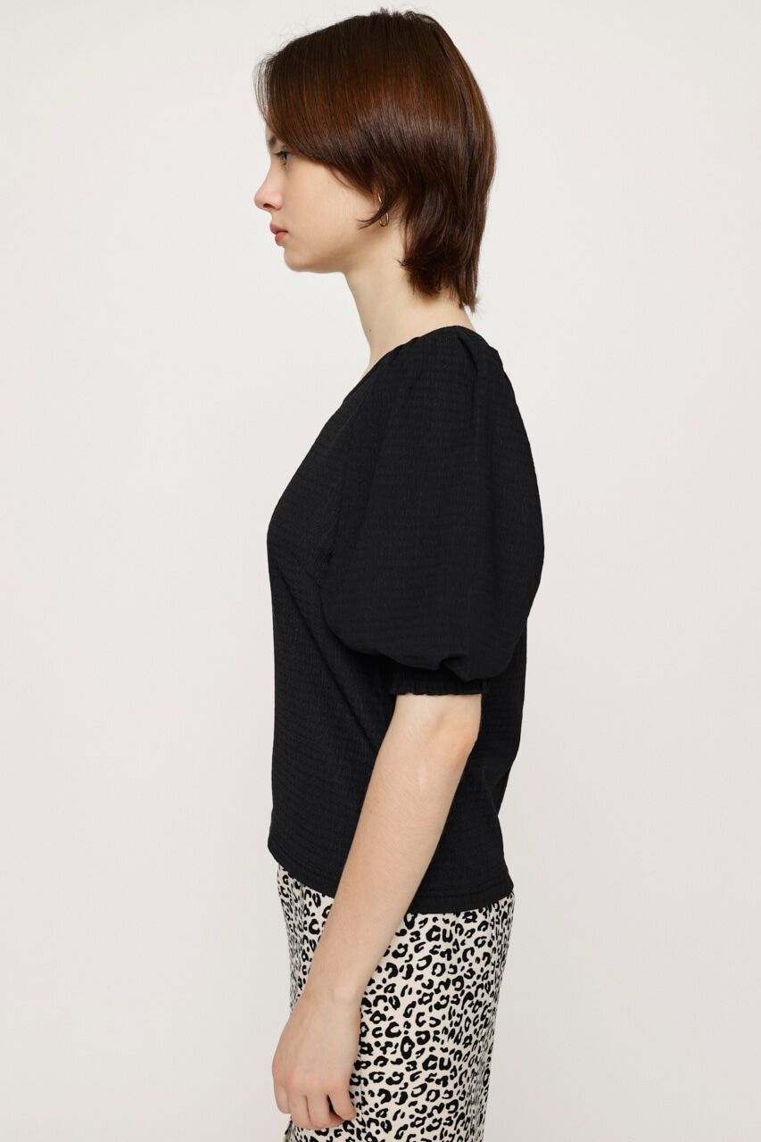 SLY「VOLUME SLEEVE CHECK トップス」|Tシャツ・カットソー|