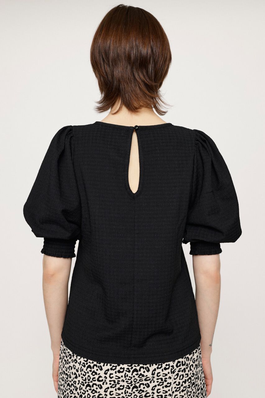 SLY「VOLUME SLEEVE CHECK トップス」|Tシャツ・カットソー|
