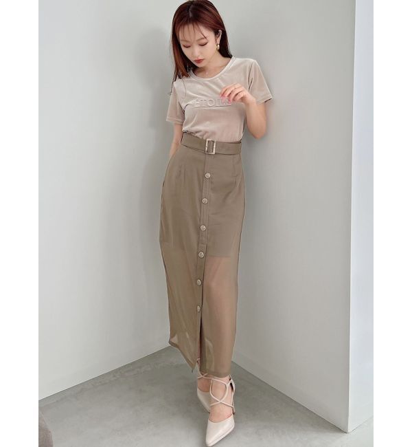 RESEXXY「シアーロングスカート」|スカート|