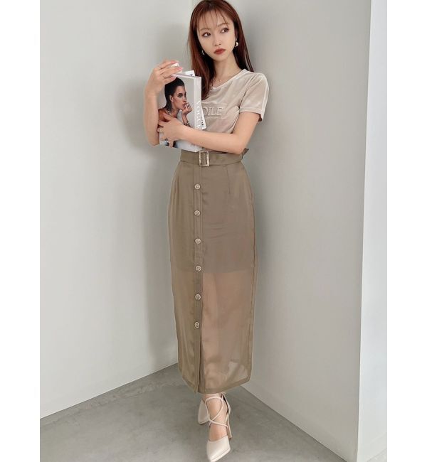 RESEXXY「シアーロングスカート」|スカート|