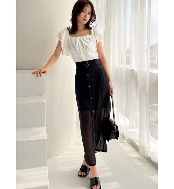 RESEXXY「シアーロングスカート」|スカート|