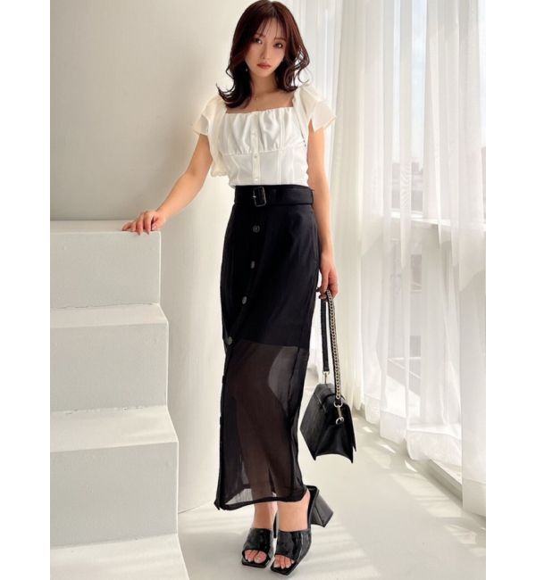 RESEXXY「シアーロングスカート」|スカート|