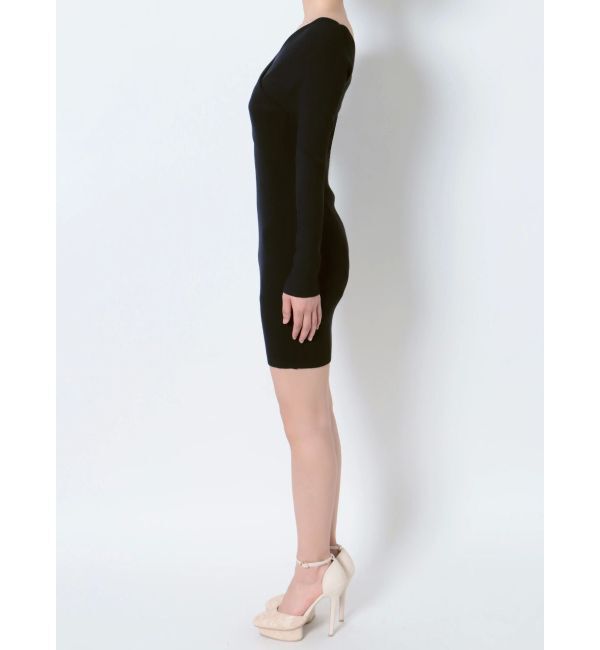 RESEXXY「フロントクロスニットタイトワンピース」|ワンピース|