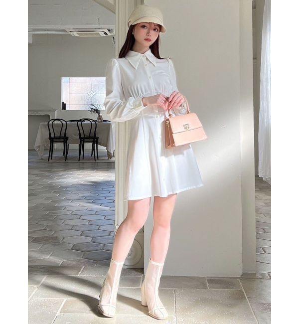 RESEXXY「コルセットシャツワンピース」|ワンピース|