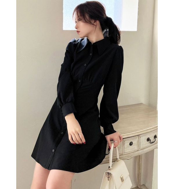 RESEXXY「コルセットシャツワンピース」|ワンピース|