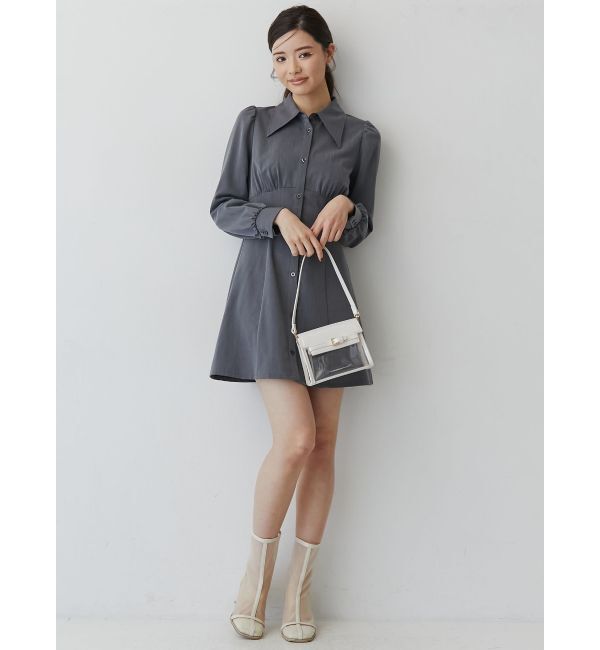 RESEXXY「コルセットシャツワンピース」|ワンピース|