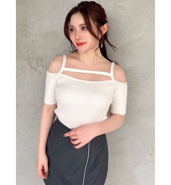 RESEXXY「ストリングデザインニットトップス」|ニット・セーター|