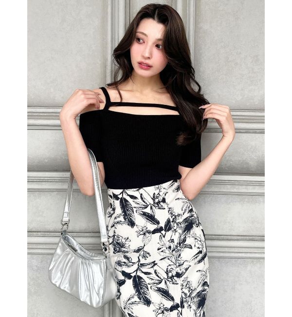 RESEXXY「ストリングデザインニットトップス」|ニット・セーター|