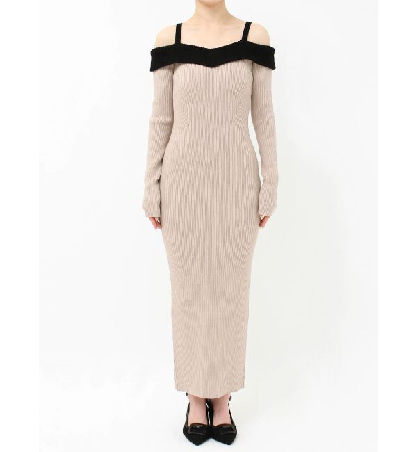 RESEXXY「オフショルタイトロングニットワンピース」|ワンピース|
