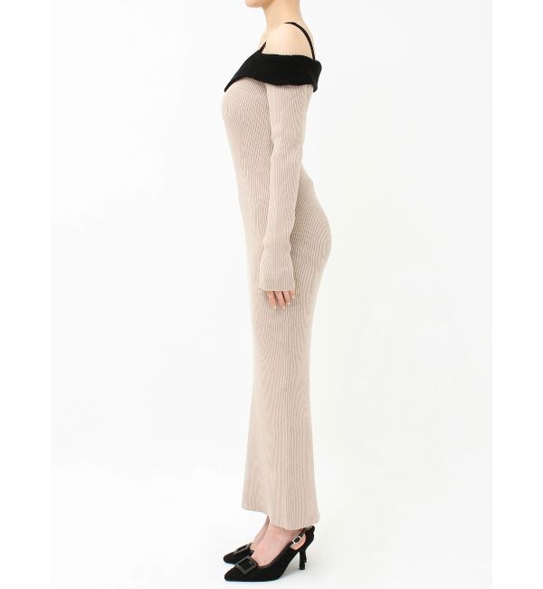 RESEXXY「オフショルタイトロングニットワンピース」|ワンピース|