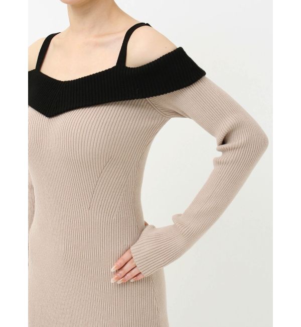 RESEXXY「オフショルタイトロングニットワンピース」|ワンピース|