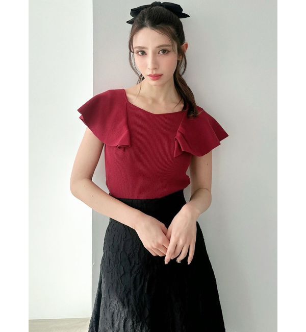 RESEXXY「ラッフルニットトップス」|ニット・セーター|