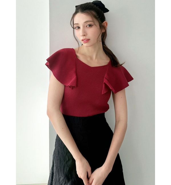 RESEXXY「ラッフルニットトップス」|ニット・セーター|