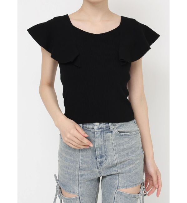 RESEXXY「ラッフルニットトップス」|ニット・セーター|
