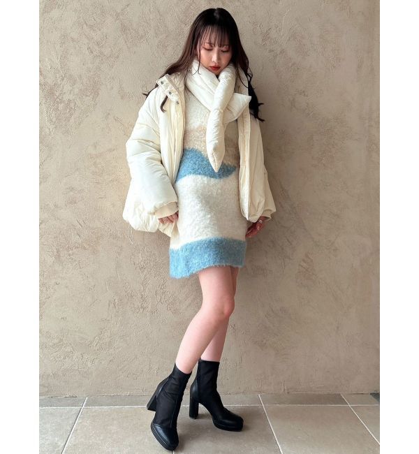 dazzlin「スタンドミドルブルゾン」|ブルゾン・スタジャン|